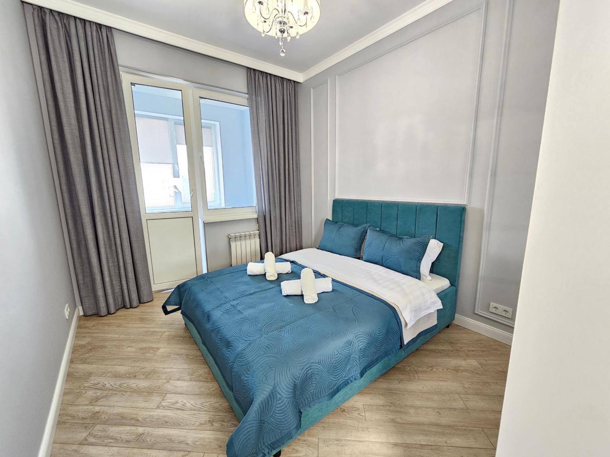 3 Room Gagarin Park Residential Complex Near Mega Shopping Mall Almaty Esterno foto